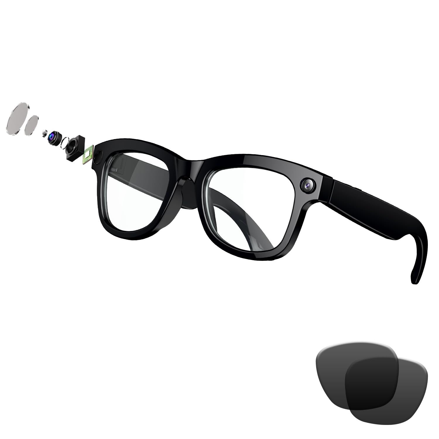 スマートサングラス　AIスマートグラス ビデオカメラ内蔵モデルモデル Amazon | AIスマートグラス ChatGPT搭載・110言語リアルタイム